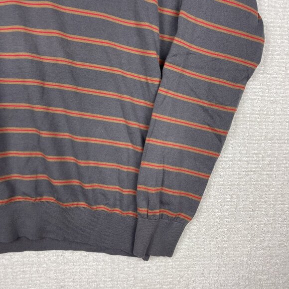 Peak Performance Men's XL V-Neck Sweater Jumper Thin Knit Grey / Red Outdoors - Picture 5 of 16